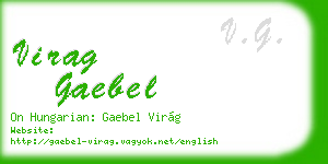virag gaebel business card